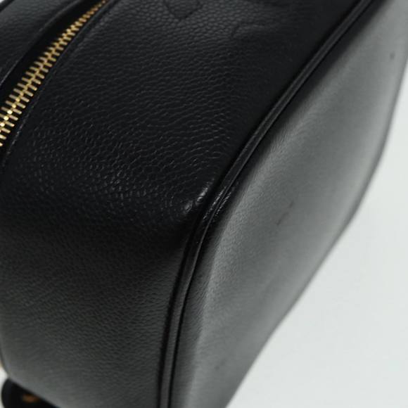 CHANEL COCO Mark Vanity Cosmetic Pouch Caviar Skin Black CC Auth yb640 - Picture 10 of 16
